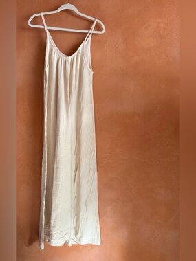 9seed Tulum Maxi Dress One Size Gauze Low Back Resort Beach Boho